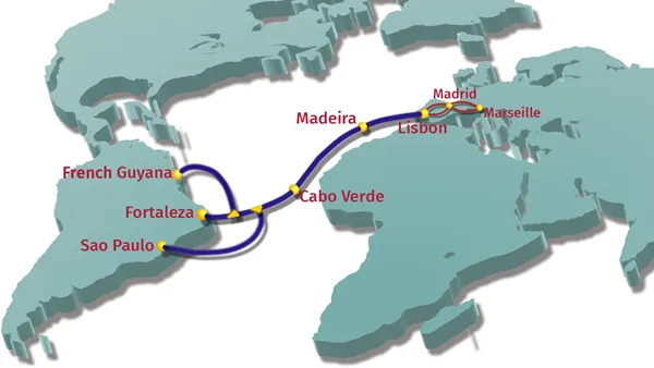 Kabel Kapal Selam Eropa-Amerika Latin pertama yang terhubung langsung EllaLin...