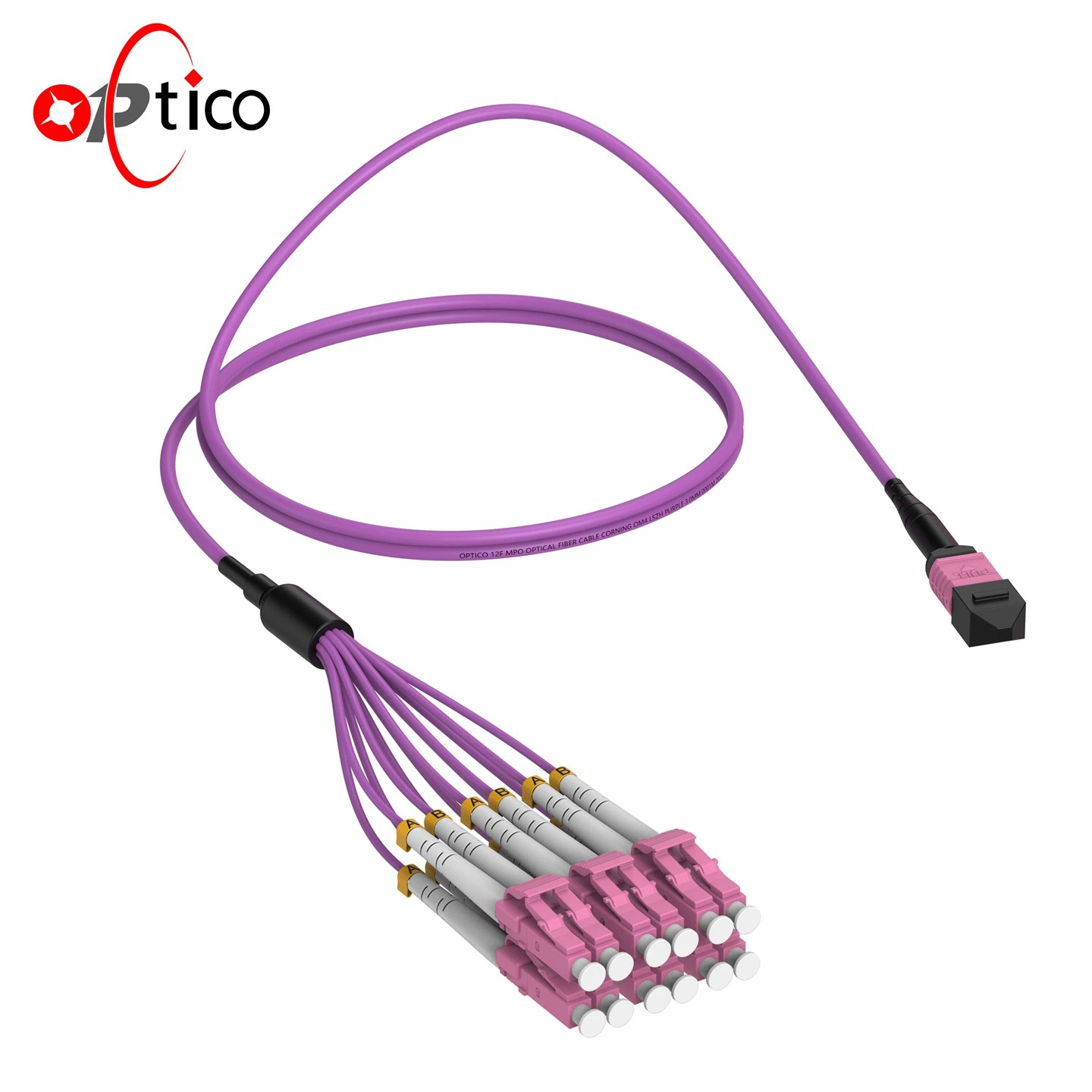 12F MPO ke LC Multimode OM4 Breakout Cable