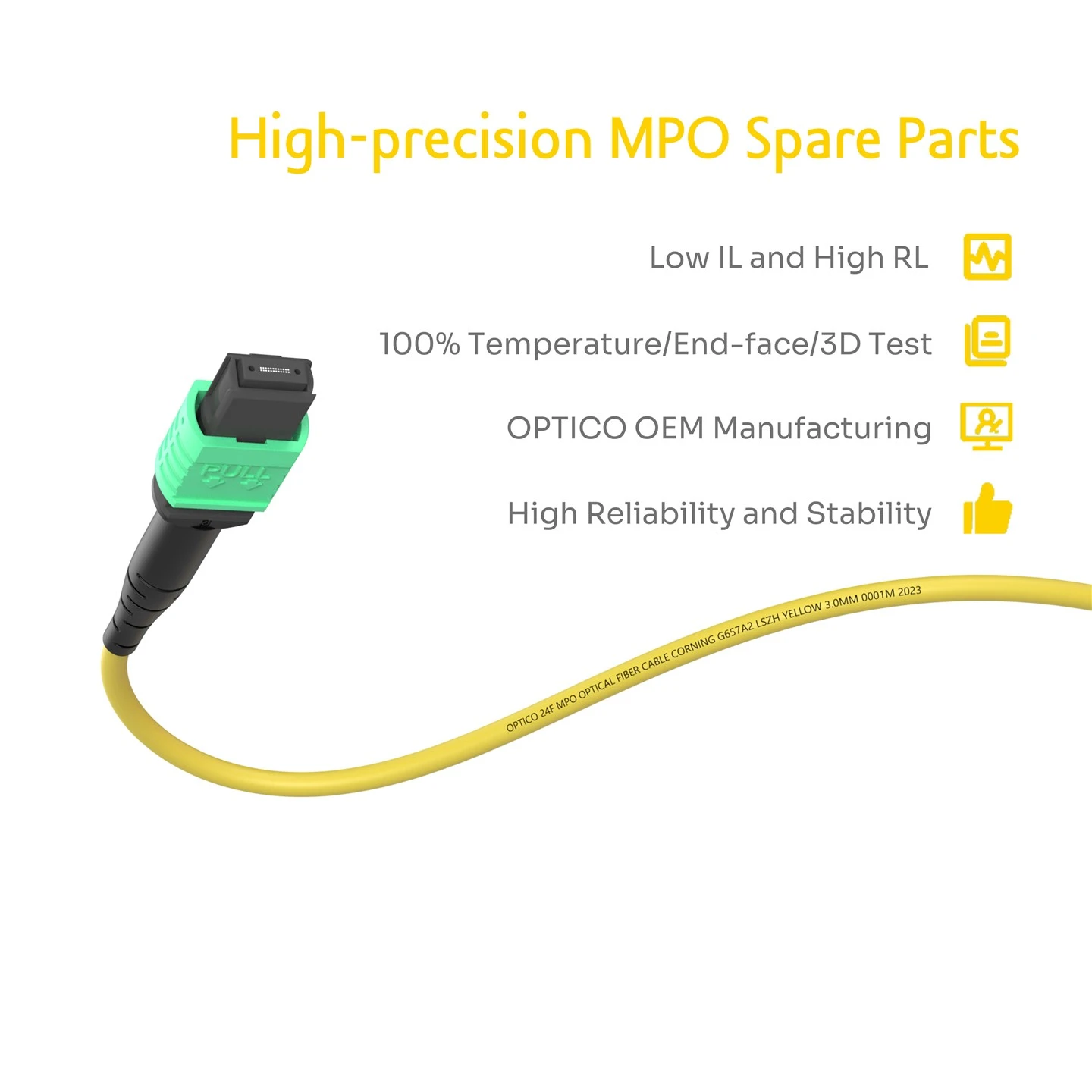 24F MPO-MPO Female Trunk Cable OS2