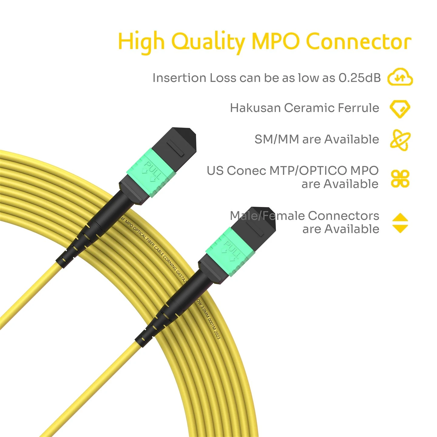 24F MPO-MPO Female Trunk Cable OS2