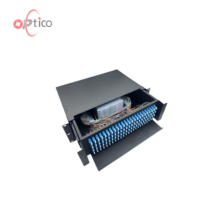 Panel Patch Serat 3U, ODF Dupleks 192 LC