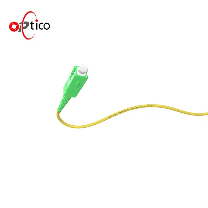 SC APC-SC APC 2M Fiber Optic Patch Cord White