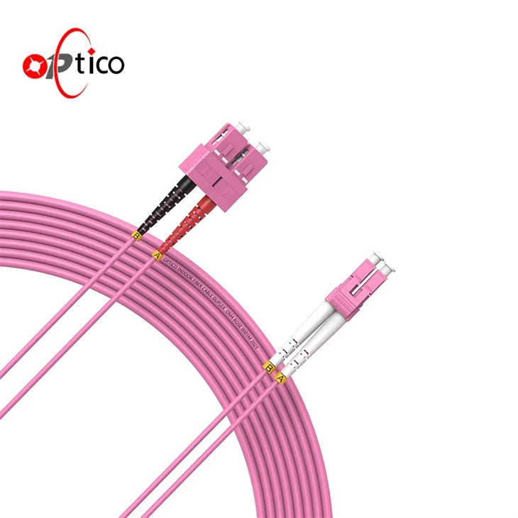 SC To LC Duplex OM4 Fiber Patch Cord SC To LC Duplex OM4 Fiber Patch Cord